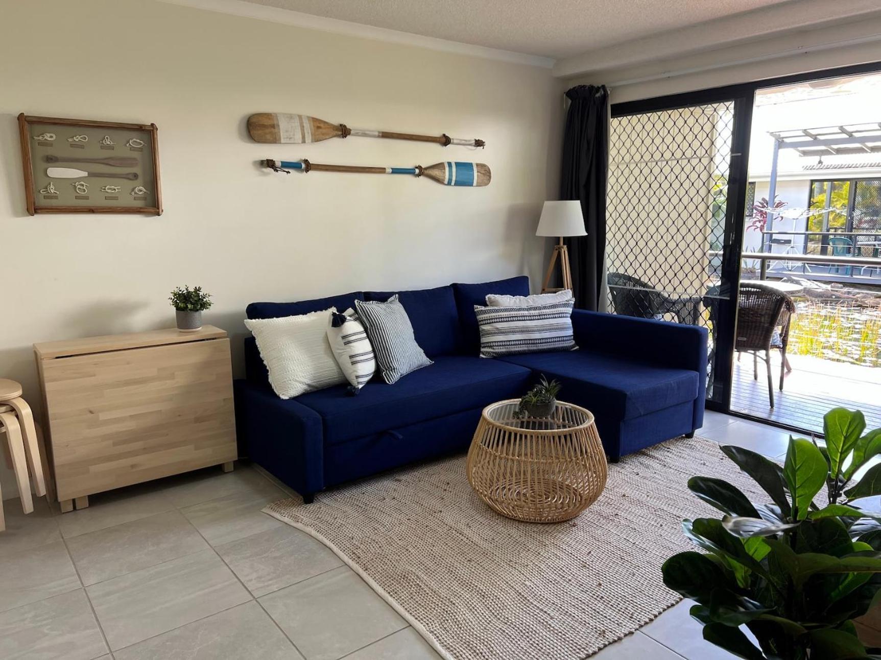 Apartment Nautical Stylish Ground Level 1 Bedroom Unit Noosaville